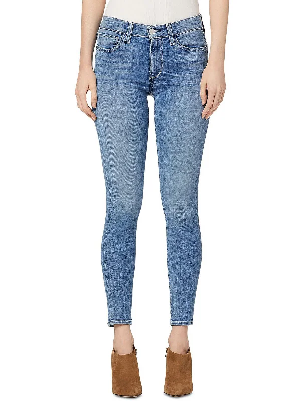 Sequined skinny pants for women in a party - ready styleWomens Distressed Mid Rise Skinny Jeans