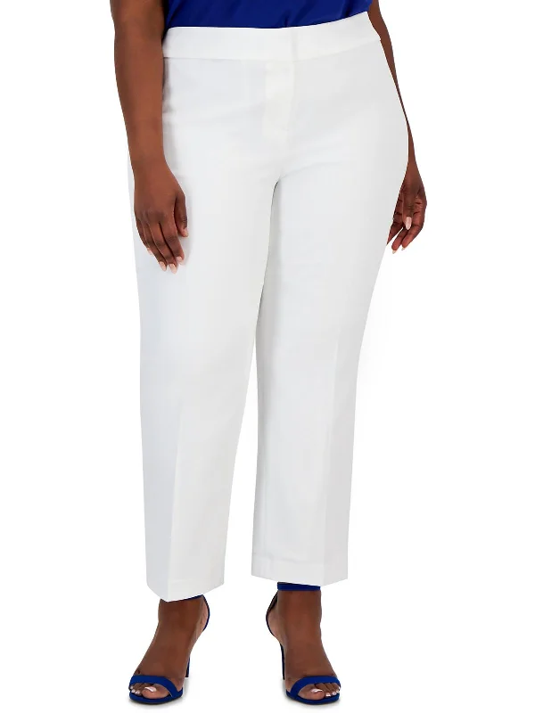 Flowy pants for women in a romantic lookWomens High Rise Stretch Straight Leg Pants