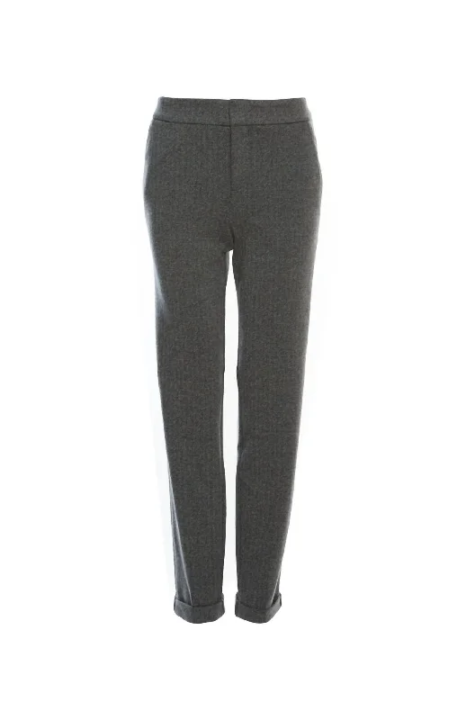 Sequined palazzo pants for women in a glamorous and party - ready styleWomen's Presidio Cuffed Trouser In Grey