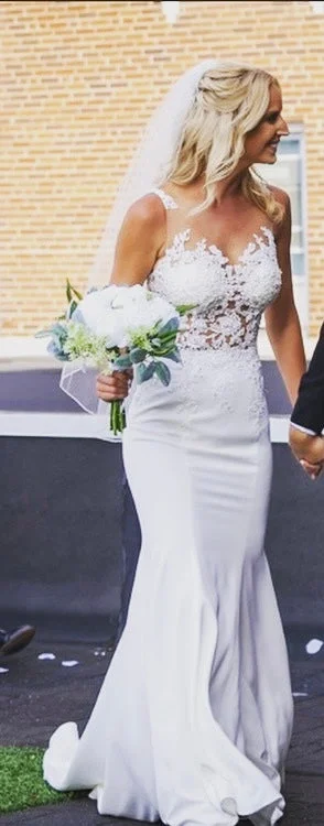 Wedding Dresses with Sequined Geometric Shapes and Lace and Chiffon Blend and Ruffled Sleeves and Belt and Embroidered Skirt for a Modern and Dramatic LookAshley & Justin Sleeveless Mermaid Wedding Dress Wedding Dresses with Sequined Geometric Shapes and Lace and Chiffon Blend and Ruffled Sleeves and Belt and Embroidered Skirt for a Modern and Dramatic LookAshley & Justin Sleeveless Mermaid Wedding Dress