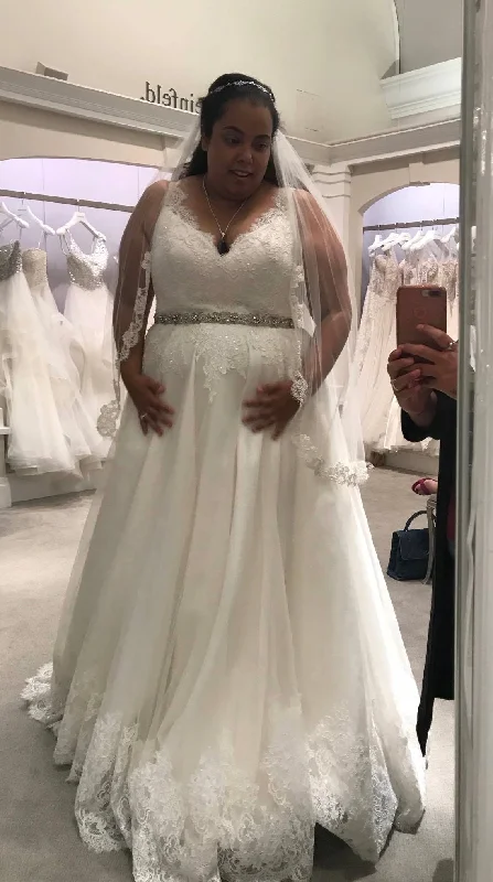 Plus Size Trumpet Style Wedding Dresses with Beaded BodiceAugusta Jones Haylee
