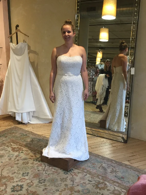 Wedding Dresses with Puff Sleeves and A Line Skirt for a Retro CharmBHLDN Eastcote Gown Wedding Dresses with Puff Sleeves and A Line Skirt for a Retro CharmBHLDN Eastcote Gown