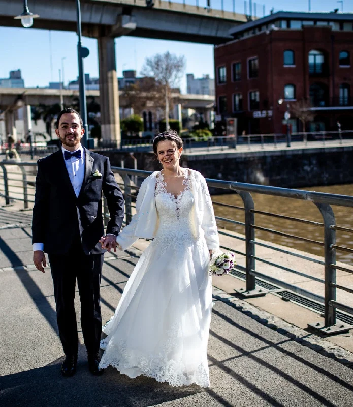 Wedding Dresses with Embroidered Party Animals and Colorful Sequins and Satin Sash for a Themed Party FunEddy K Lydia Wedding Dresses with Embroidered Party Animals and Colorful Sequins and Satin Sash for a Themed Party FunEddy K Lydia