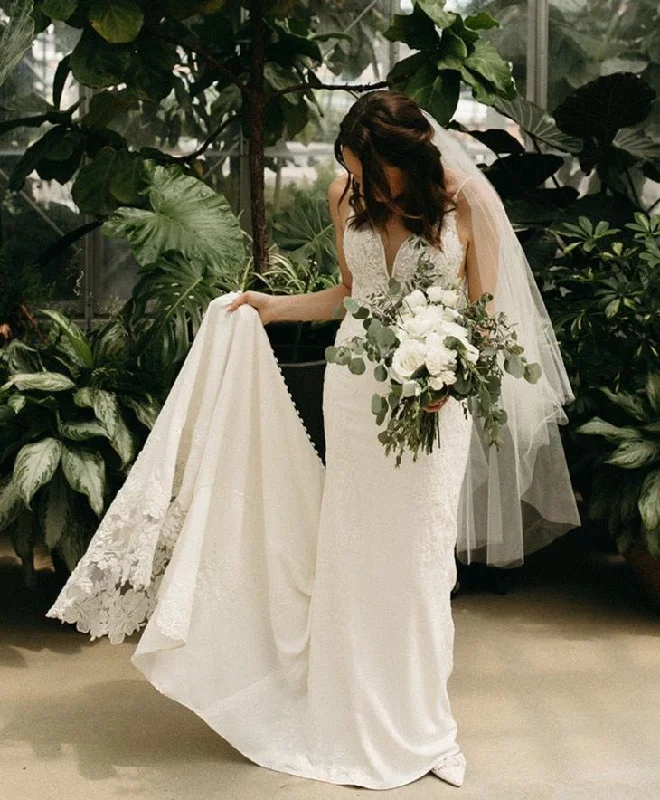 Wedding Dresses with Beaded Waistbands and Tiered Skirts and Lace Overlay for a Glamorous and Feminine LookEssense of Australia D3063 Wedding Dresses with Beaded Waistbands and Tiered Skirts and Lace Overlay for a Glamorous and Feminine LookEssense of Australia D3063