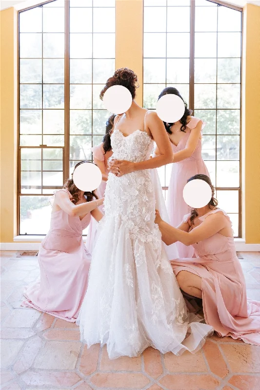 Wedding Dresses with Sequined Dots and Sheer Skirt for a Playful and Sultry LookEssense of Australia D3418 Wedding Dresses with Sequined Dots and Sheer Skirt for a Playful and Sultry LookEssense of Australia D3418