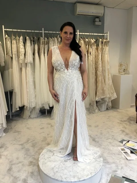 Plaid Wedding Dresses with Satin Trim and Bow for a Preppy StyleEva Lendel Stella