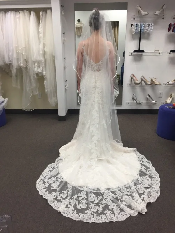 Mermaid Style Tulle Wedding Dresses with Sequined Skirt for Glamorous BridesKenneth Winston BE295 Mermaid Style Tulle Wedding Dresses with Sequined Skirt for Glamorous BridesKenneth Winston BE295