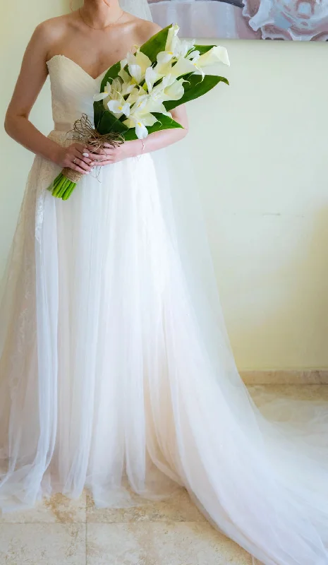 Lace Trimmed Wedding Dresses with Backless Design for a Sexy VibeMaggie Sottero 5340