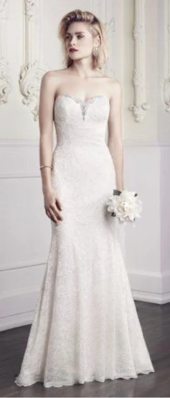 Wedding Dresses with Tassel Hem and Metallic Lace and Sequined Geometric Shapes and Satin Ribbon and Belt for a Boho and Luxurious LookMikaella 1961 Wedding Dresses with Tassel Hem and Metallic Lace and Sequined Geometric Shapes and Satin Ribbon and Belt for a Boho and Luxurious LookMikaella 1961