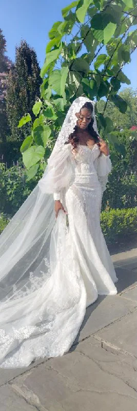 One Shoulder Wedding Dresses with Ruffled Sleeve for a Dramatic EffectMistrelli Noir Dress One Shoulder Wedding Dresses with Ruffled Sleeve for a Dramatic EffectMistrelli Noir Dress