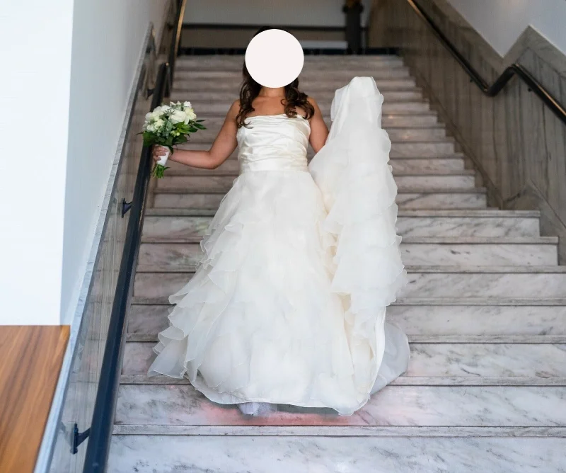 Halter Neck Wedding Dresses with High Low Hem for a Modern TwistPaloma Blanca 4116