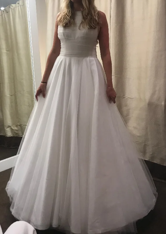 Vintage Inspired Tea Length Wedding Dresses with Embroidered FlowersPeter Langner Faith Dress Vintage Inspired Tea Length Wedding Dresses with Embroidered FlowersPeter Langner Faith Dress