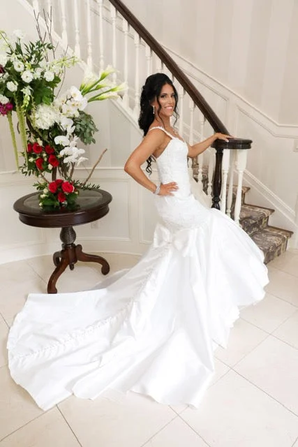 Wrap Style Wedding Dresses with Belt for a Comfortable and Stylish OptionPnina Tornai 14779