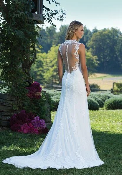 Tube Wedding Dresses with Beaded Waistband for a Simple and Chic StyleSincerity 3885 Sheath Tube Wedding Dresses with Beaded Waistband for a Simple and Chic StyleSincerity 3885 Sheath