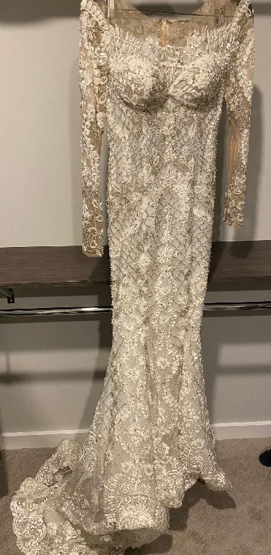 Wedding Dresses with Sequined Dots and Sheer Skirt for a Playful and Sultry LookStephen Yearick 14622 Wedding Dresses with Sequined Dots and Sheer Skirt for a Playful and Sultry LookStephen Yearick 14622