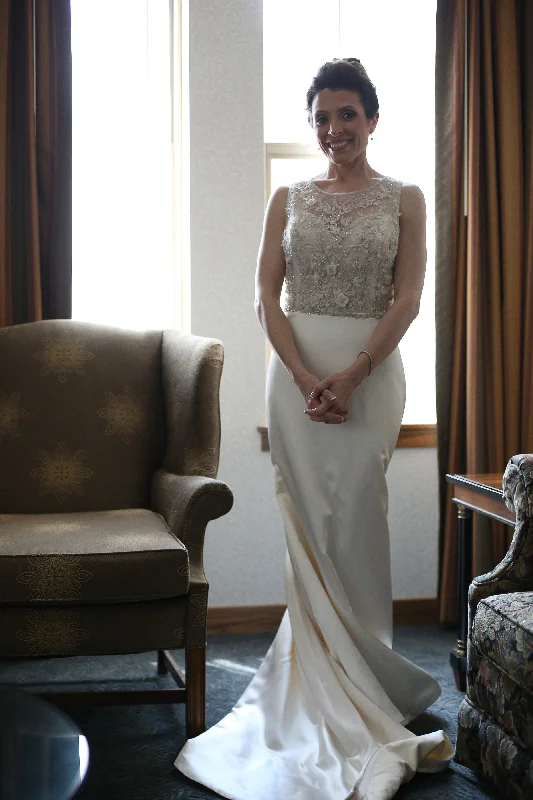 Wedding Dresses with Tiered Skirts and Bow Accents for a Girly AppealTara Keely TK2455 Wedding Dresses with Tiered Skirts and Bow Accents for a Girly AppealTara Keely TK2455
