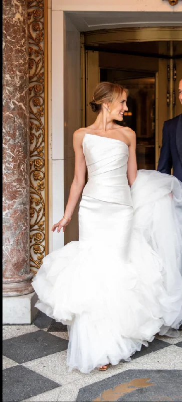 Halter Neck Wedding Dresses with High Low Hem for a Modern TwistVera Wang FIONA