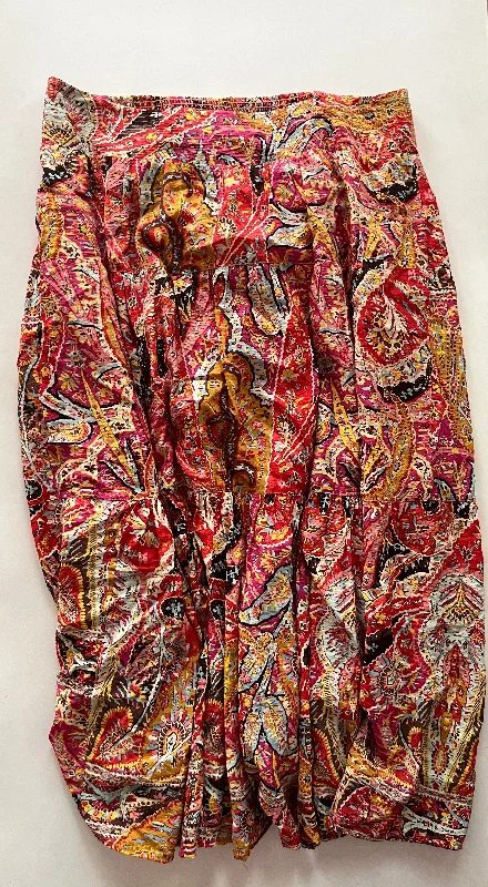 Pencil skirts with a front zipper detailMulti-colored Skirt Midi Anthropologie, Size Xl