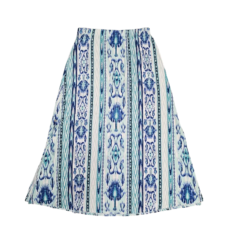 Wrap skirts in a printed cotton fabricSkirt Maxi By Chicos  Size: M