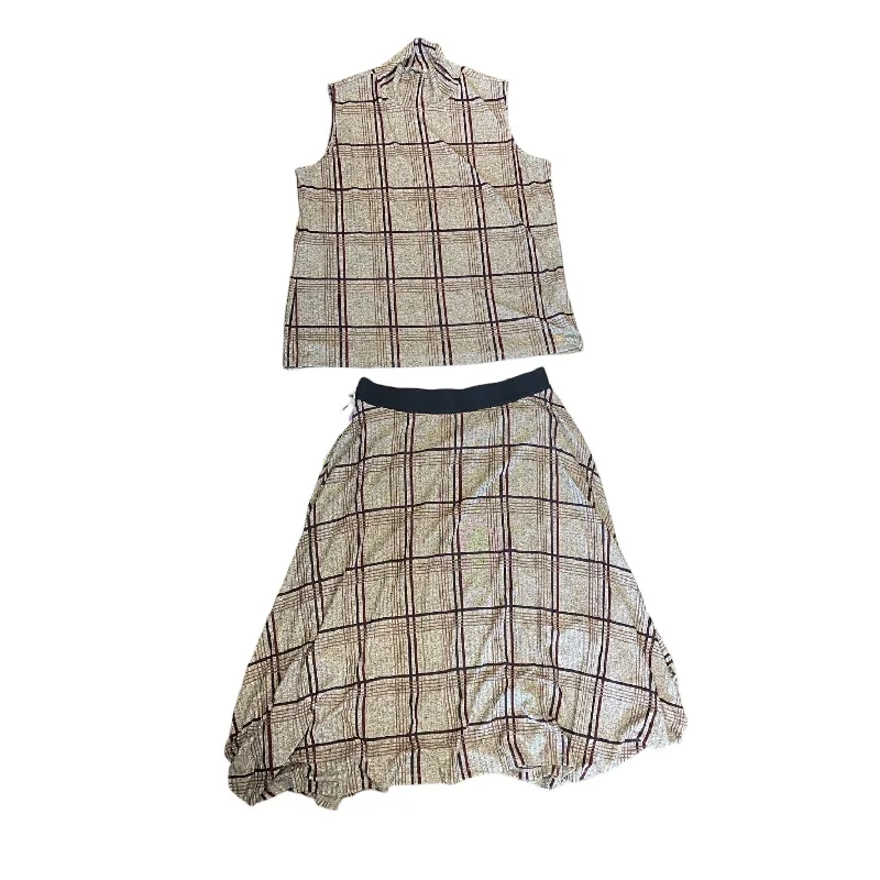 Sequined skirts with a beaded trimSkirt Set 2pc By Calvin Klein  Size: M