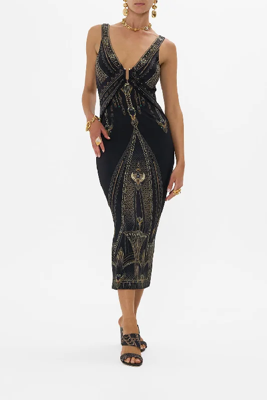 Short - Sleeved Shirt - Style Maxi Dresses for a Casual LookHARDWARE DETAIL TANK DRESS CALL ME CLEOPATRA