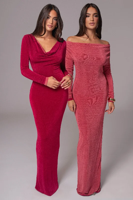 Maxi Dresses with Abstract Art Prints for a Unique StyleBerry/Mauve Ashton Reversible Maxi Dress