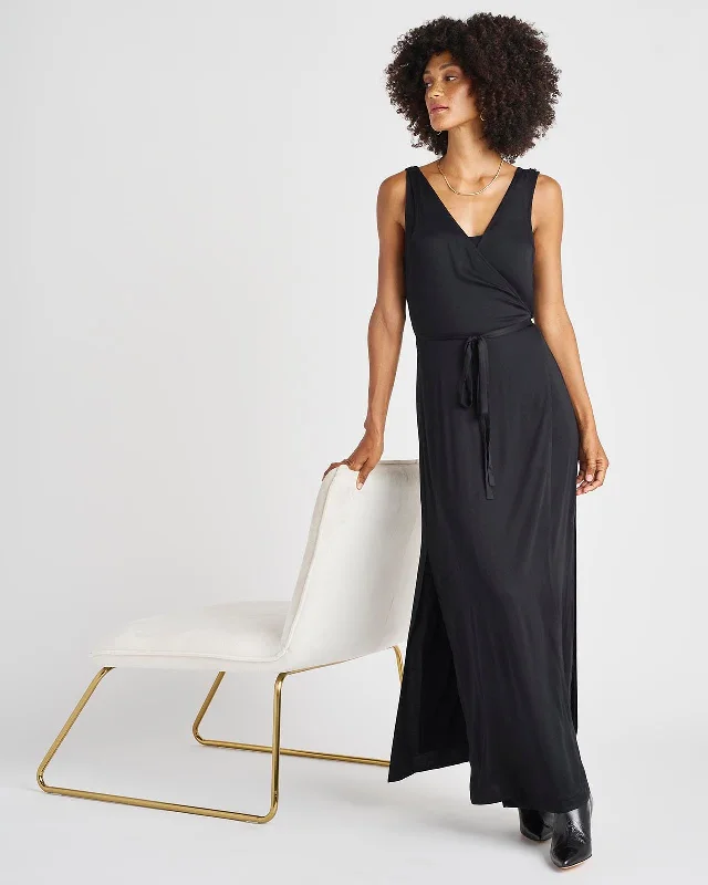 European and American - Style Simple and Elegant Maxi DressesChelsea Tie Dress
