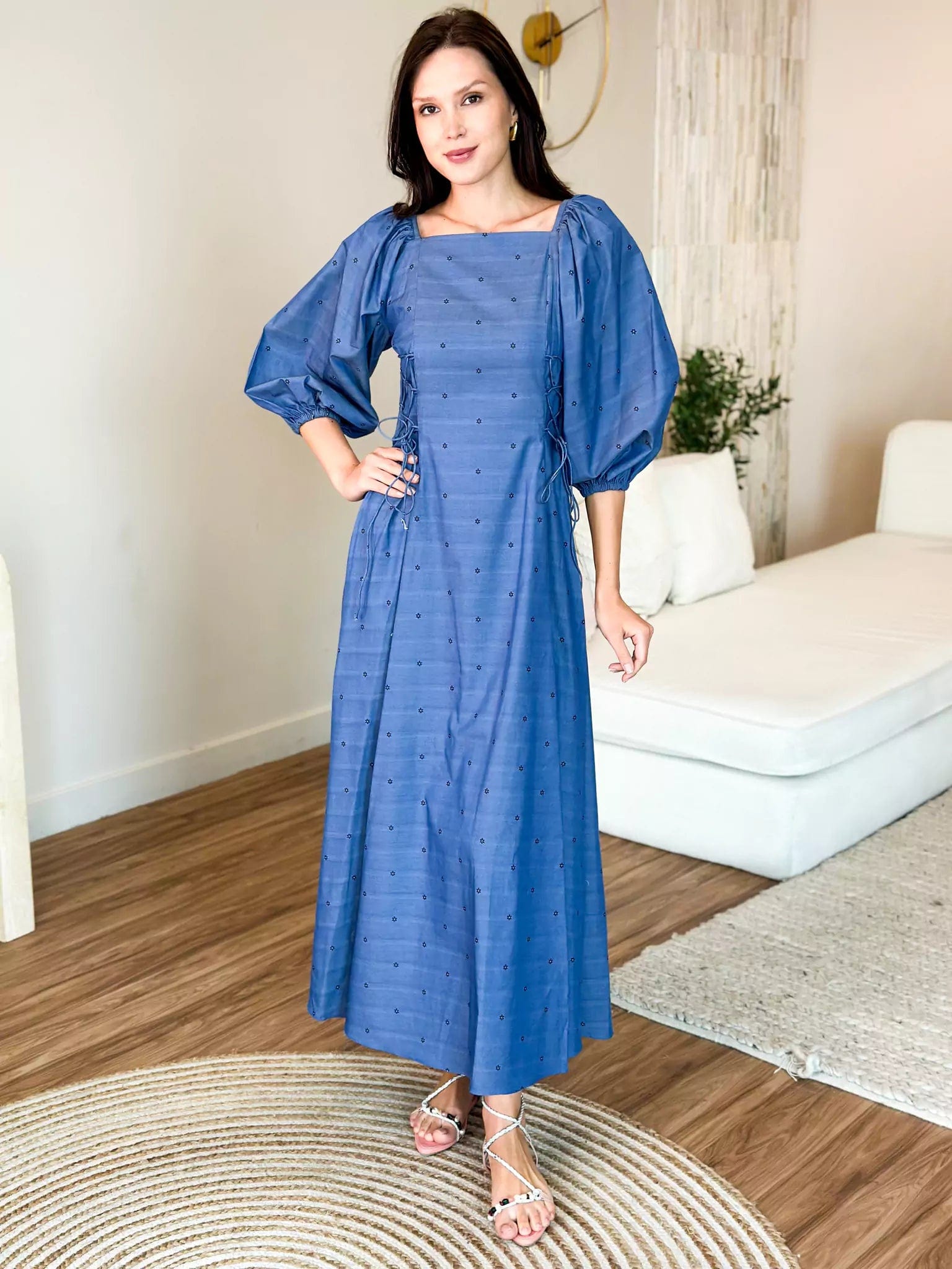 Breathable Chiffon Maxi Dresses for Hot DaysDelma Embroidered Long Dress