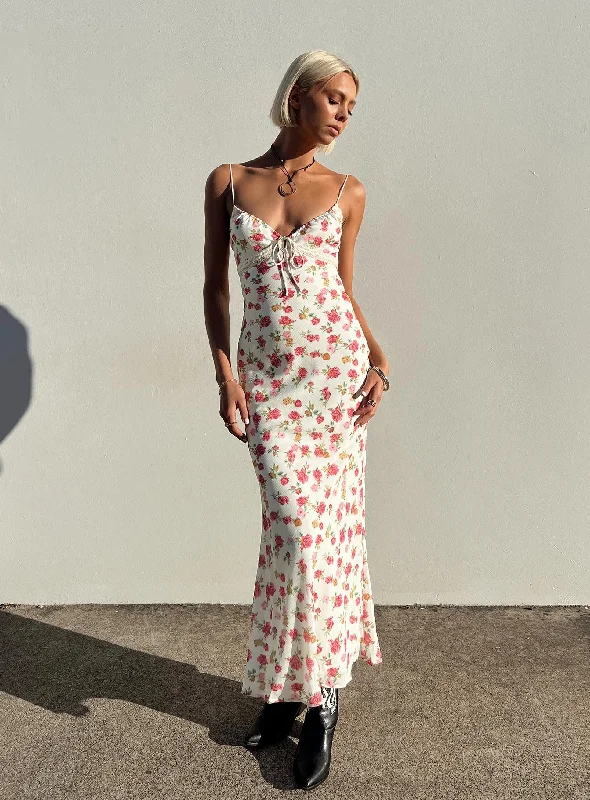 Energetic Orange Maxi Dresses for a Vivid LookEmily Maxi Dress Multi Floral