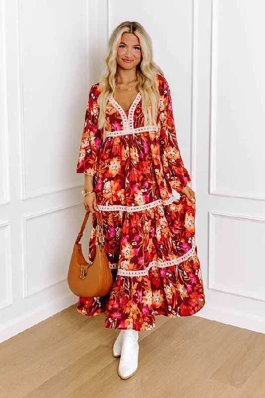Maxi Dresses with Side Slits for Easy MovementFall Mixer Maxi