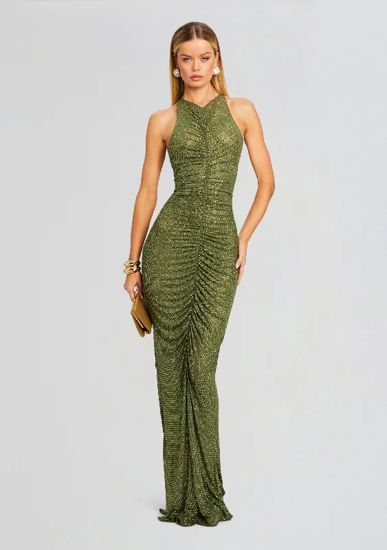 Maxi Dresses with Metallic Thread Embroidery for a Shiny and Luxurious LookMarsann Embellished Dress