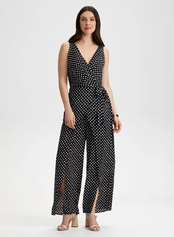 Maxi Dresses for Business - Casual ConferencesPolka Dot Jumpsuit