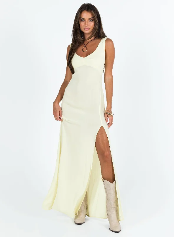 Maxi Dresses Ideal for Tropical GetawaysShannyn Maxi Dress Yellow