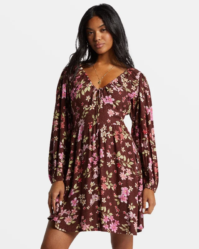 Long - Sleeved Maxi Dresses for Autumn and WinterSol Love Mini Dress - Choc Chip