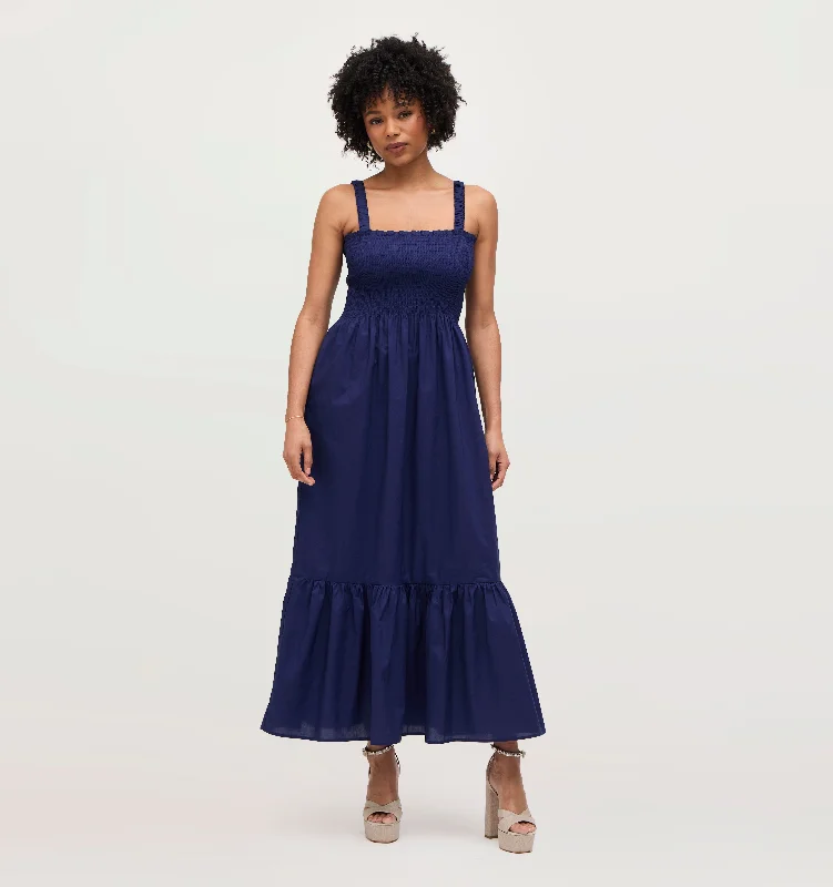 Maxi Dresses for Mother's Day CelebrationsThe Anjuli Nap Dress - Navy Cotton