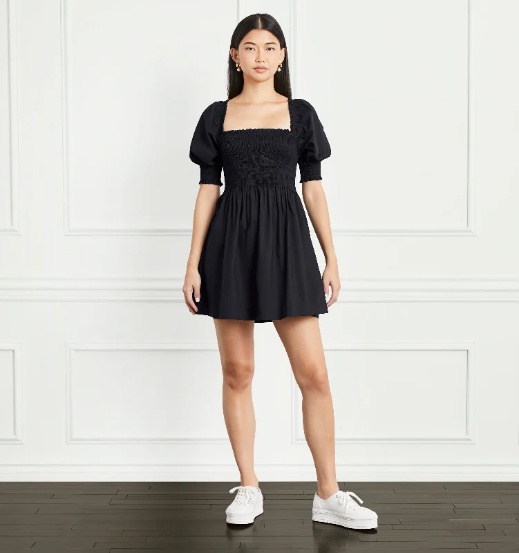 Black Lace Maxi Dresses for a Sexy AppealThe Athena Nap Dress - Black Cotton