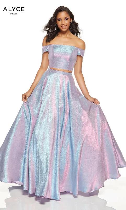Long - Line Maxi Dresses with a Cape - Like DesignThe Secret Dress by Alyce Dress 1530