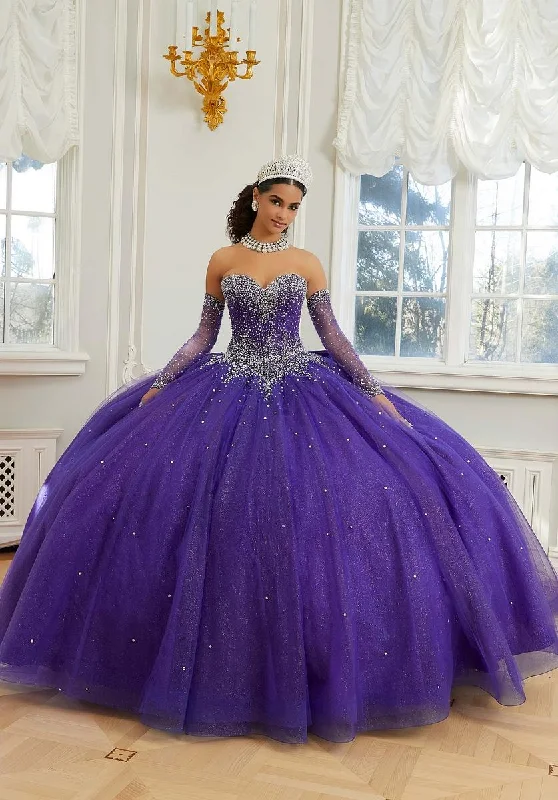 Long - Line Maxi Dresses with a Cape - Like DesignValencia Quinceanera by Morilee Dress 60205