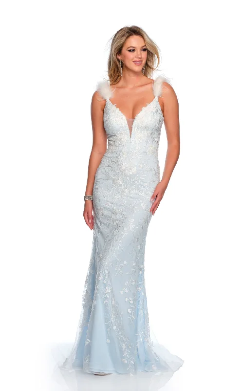 Organza Party Dresses with Sparkly Appliques for Ladies' Delicate and Dreamy LookDave and Johnny 11459 Dress