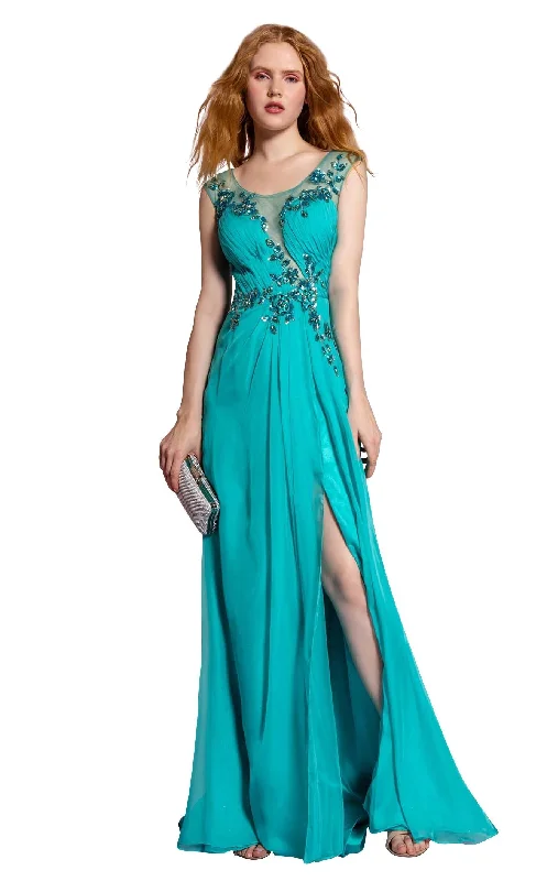 Party Dresses with Sequined Geometric Shapes and Lace and Chiffon Blend and Ruffled Sleeves for Ladies' Modern and Dramatic LookElizabeth K GL1088 Dress Party Dresses with Sequined Geometric Shapes and Lace and Chiffon Blend and Ruffled Sleeves for Ladies' Modern and Dramatic LookElizabeth K GL1088 Dress