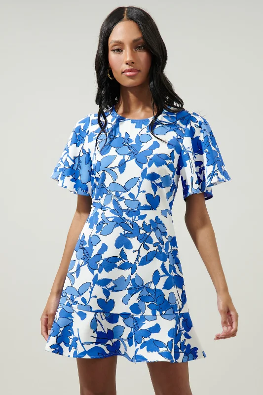 Party Dresses with Embroidered Stars and Sequined Dots and Sheer Sleeve for Ladies' Celestial and Elegant LookKhol Floral Flouncy Mini Dress Party Dresses with Embroidered Stars and Sequined Dots and Sheer Sleeve for Ladies' Celestial and Elegant LookKhol Floral Flouncy Mini Dress