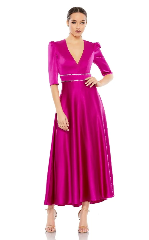 Party Dresses with Metallic Sequined Bodice and Chiffon Skirt and Sheer Back for Ladies' Glamorous and Sexy LookMac Duggal A26923 Dress Party Dresses with Metallic Sequined Bodice and Chiffon Skirt and Sheer Back for Ladies' Glamorous and Sexy LookMac Duggal A26923 Dress