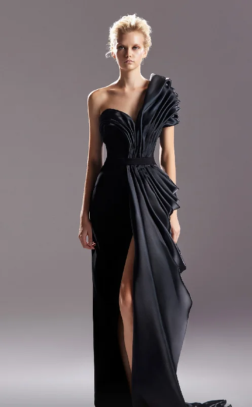 Chiffon Party Dresses with Embroidered Cuffs for Ladies' Elegant TouchMNM Couture G1507 Dress Chiffon Party Dresses with Embroidered Cuffs for Ladies' Elegant TouchMNM Couture G1507 Dress