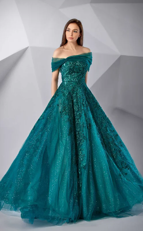Party Dresses with Lace Insertions on the Skirt and Beaded Waistband for Ladies' Feminine and Glamorous LookModessa Couture M20224 Dress Party Dresses with Lace Insertions on the Skirt and Beaded Waistband for Ladies' Feminine and Glamorous LookModessa Couture M20224 Dress