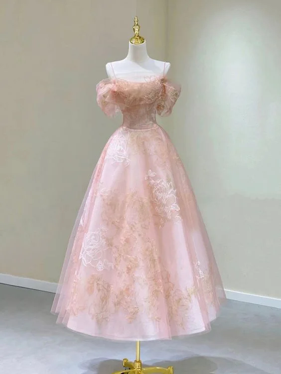 Party Dresses with Sequined Geometric Shapes and Lace and Chiffon Blend for Ladies' Modern and Feminine LookPink Spaghetti Strap Tulle Lace Short Prom Dress, Cute A-Line Party Dress cg25029 Party Dresses with Sequined Geometric Shapes and Lace and Chiffon Blend for Ladies' Modern and Feminine LookPink Spaghetti Strap Tulle Lace Short Prom Dress, Cute A-Line Party Dress cg25029
