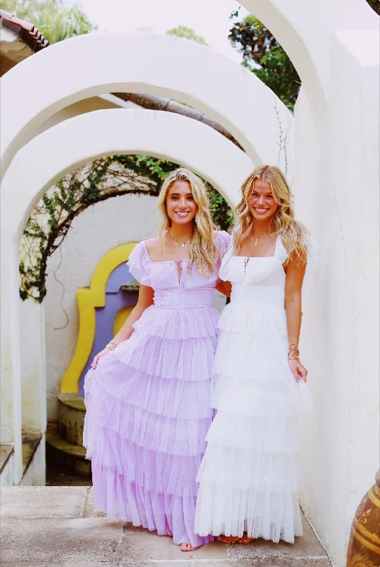 Party Dresses with Sheer Panels and Beaded Trim and Embroidered Paisley Patterns for Ladies' Sultry and Exotic LookPretty Lavish Tulle Maxi Dress - Off White Party Dresses with Sheer Panels and Beaded Trim and Embroidered Paisley Patterns for Ladies' Sultry and Exotic LookPretty Lavish Tulle Maxi Dress - Off White