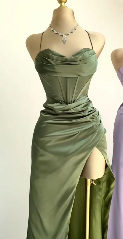 Tulle Party Dresses with Beaded Waistband for Ladies' Defined Waist and Graceful LookSimple Mermaid Floor Length Prom Dress With Slit cg25031 Tulle Party Dresses with Beaded Waistband for Ladies' Defined Waist and Graceful LookSimple Mermaid Floor Length Prom Dress With Slit cg25031