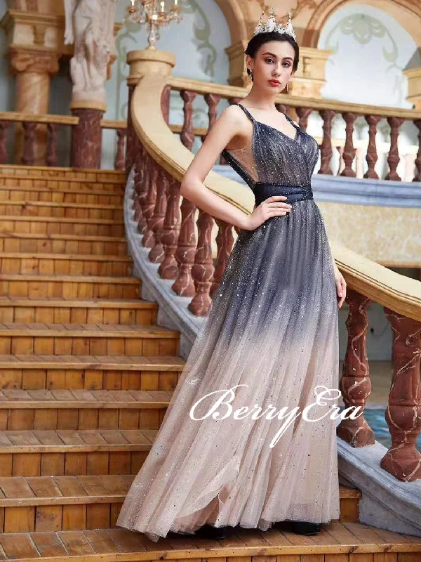 Party Dresses with Sheer Sleeve and Sequined Cuffs and Bow at the Waist for Ladies' Elegant and Sweet LookStraps Gradient Long A-line Sequin Tulle Prom Dresses, Glitter Long Prom Dresses, Shiny Prom Dresses Party Dresses with Sheer Sleeve and Sequined Cuffs and Bow at the Waist for Ladies' Elegant and Sweet LookStraps Gradient Long A-line Sequin Tulle Prom Dresses, Glitter Long Prom Dresses, Shiny Prom Dresses