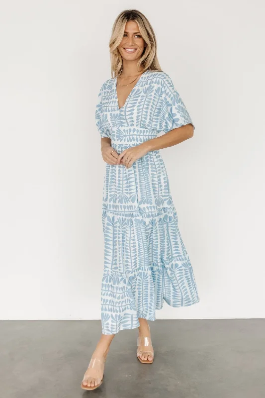High - low hem midi dress for a modern and stylish lookAustin Kimono Dress | Blue Print