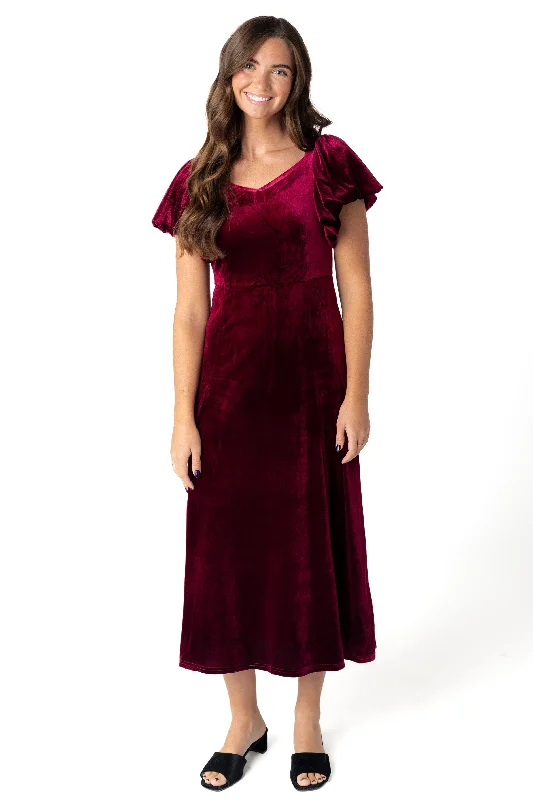 Turtleneck midi dress for a sophisticated and elegant styleBrass & Roe Monaco Velvet Dress